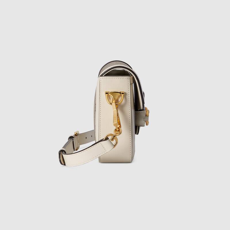 Gucci Horsebit 1955 Mini Shoulder Bag 658574 White